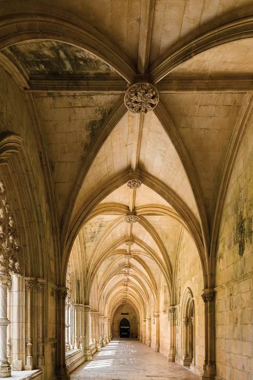 Claustro Real, the royal cloister, Mosteiro de Santa Maria da Vitoria, Portugal.  by Martin Zwick wall art