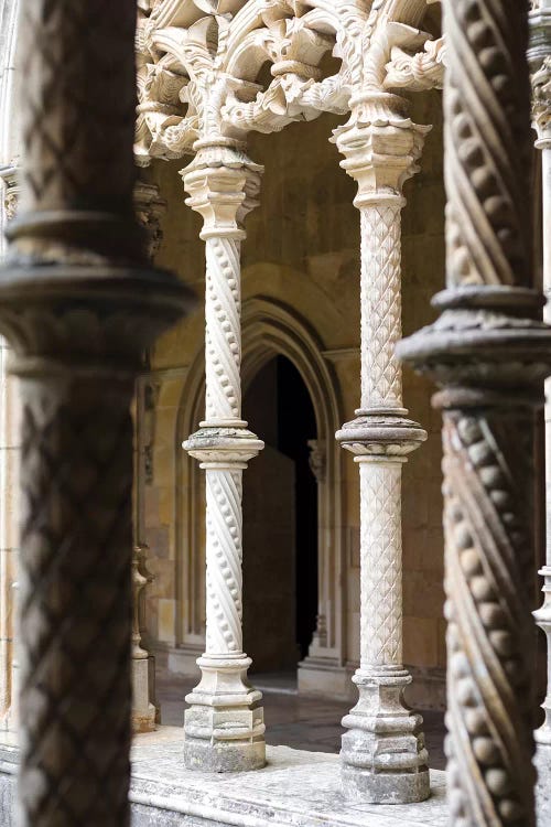 Claustro Real, the royal cloister. Monastery of Batalha, Mosteiro de Santa Maria da Vitoria by Martin Zwick wall art