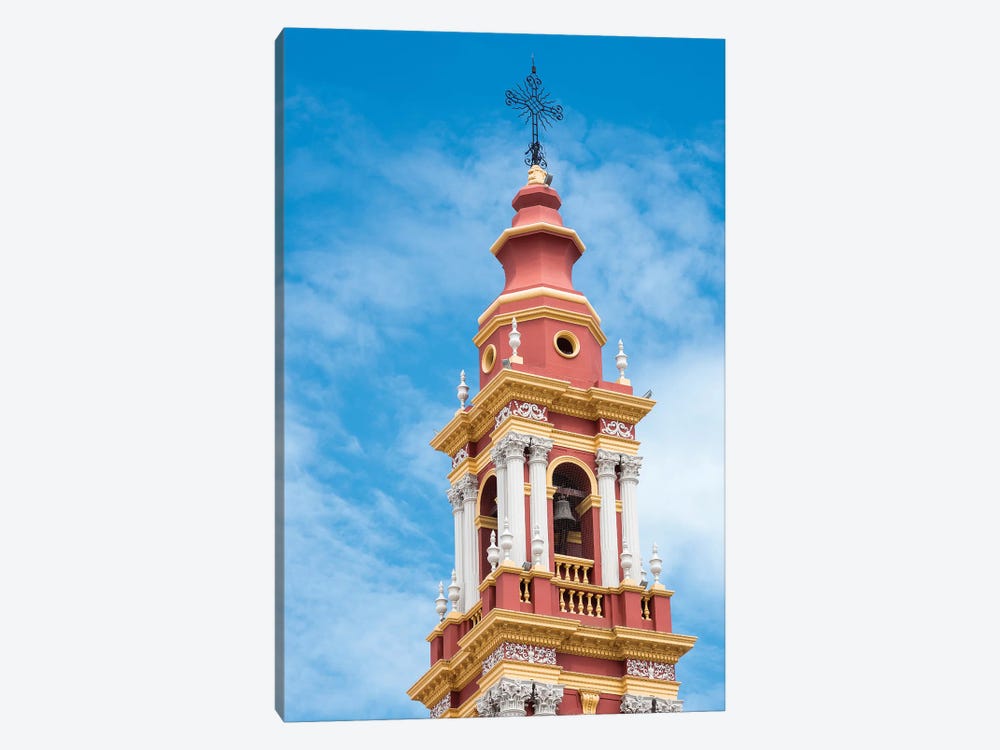San Francisco Church. Town of Salta, north of Argentina, located in the foothills of the Andes. by Martin Zwick 1-piece Canvas Artwork