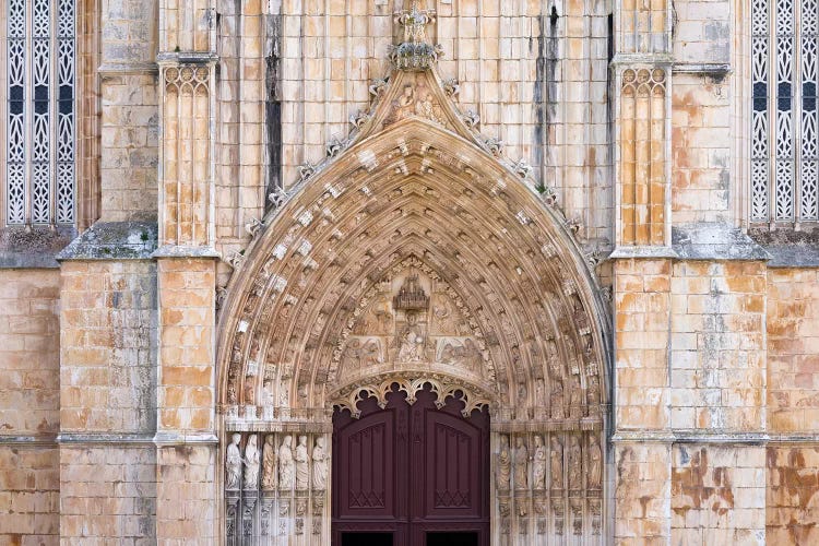 The main portal. The monastery of Batalha, Mosteiro de Santa Maria da Vitoria.