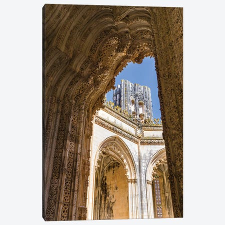 The Unfinished Chapels, Capelas Imperfeitas, in typical Manueline style. Lisboa, Portugal.  Canvas Print #MZW55} by Martin Zwick Canvas Wall Art
