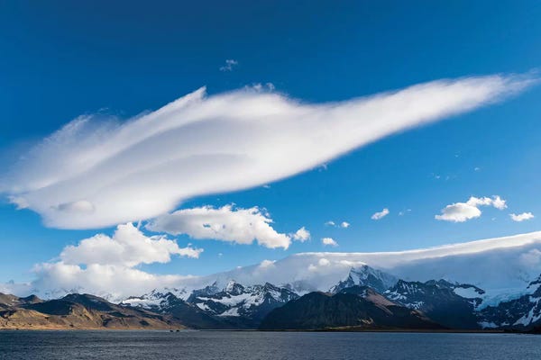 Martin Zwick: Cumberland East Bay and the mountains of the Allardyce Range. South Georgia Island by Martin Zwick