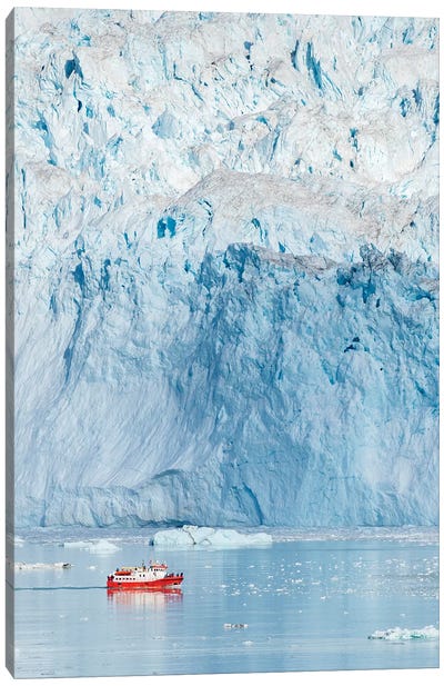Glacier Eqip (Eqip Sermia) in western Greenland, Denmark Canvas Art Print - Glacier & Iceberg Art