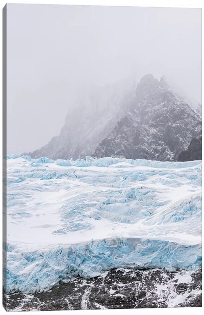 Glaciers of Drygalski Fjord at the southern end of South Georgia. Canvas Art Print - Glacier & Iceberg Art
