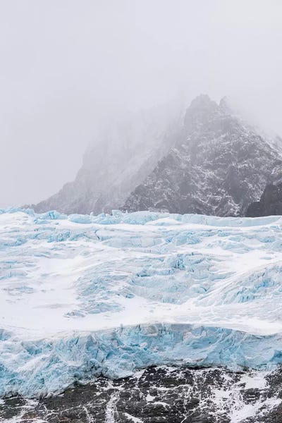 Martin Zwick: Glaciers of Drygalski Fjord at the southern end of South Georgia. by Martin Zwick