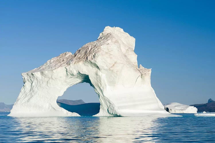 Icebergs in the Uummannaq fjord system, northwest Greenland, Denmark