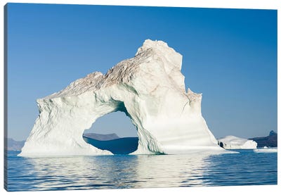 Icebergs in the Uummannaq fjord system, northwest Greenland, Denmark Canvas Art Print - Natural Wonders