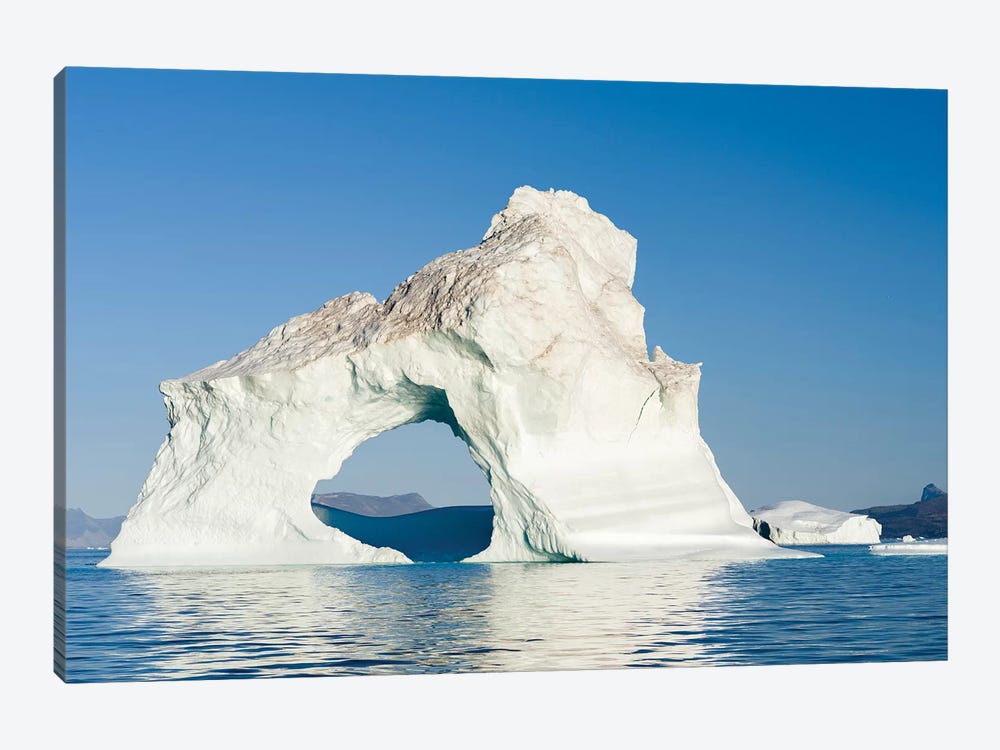 Icebergs in the Uummannaq fjord system, northwest Greenland, Denmark by Martin Zwick 1-piece Canvas Art