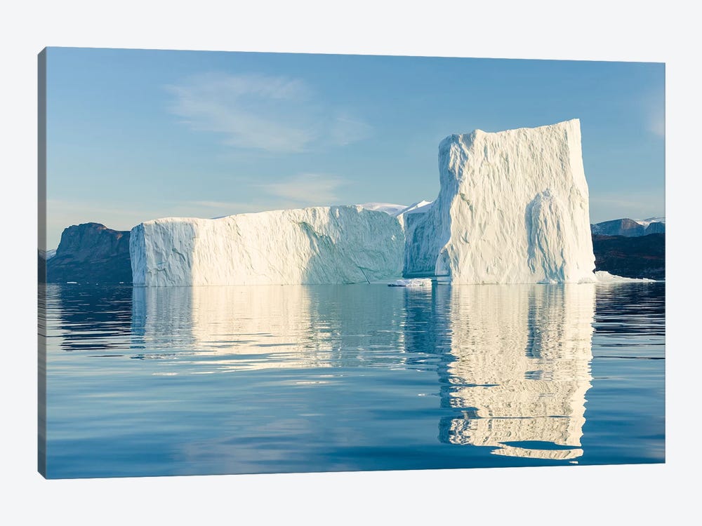 Icebergs in the Uummannaq fjord system, northwest Greenland, Denmark by Martin Zwick 1-piece Canvas Artwork