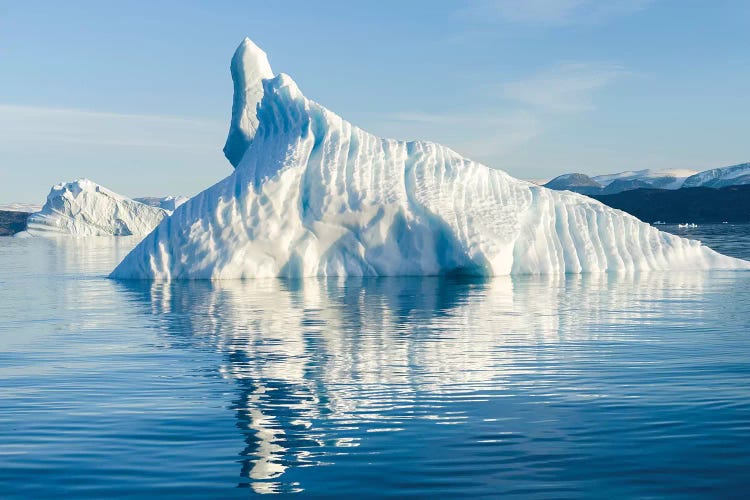 Icebergs in the Uummannaq fjord system, northwest Greenland, Denmark