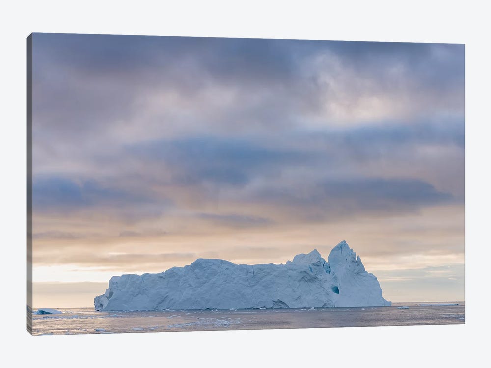 Ilulissat Icefjord also called kangia or Ilulissat Kangerlua at Disko Bay.  by Martin Zwick 1-piece Canvas Art Print