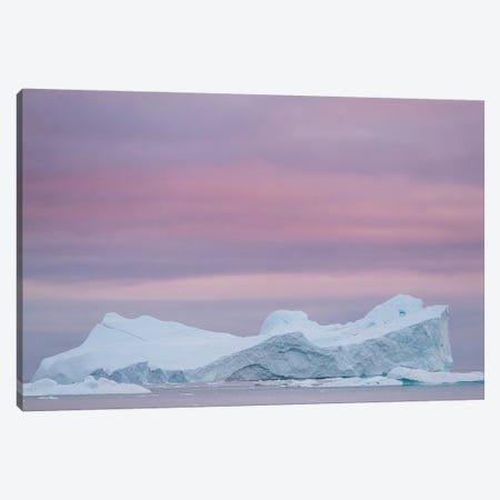 Ilulissat Icefjord, UNESCO, also called kangia or Ilulissat Kangerlua at Disko Bay. Greenland Canvas Print #MZW84} by Martin Zwick Canvas Art Print