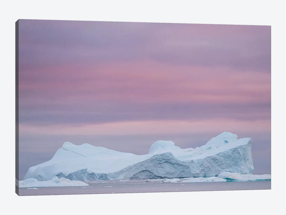 Ilulissat Icefjord, UNESCO, also called kangia or Ilulissat Kangerlua at Disko Bay. Greenland by Martin Zwick 1-piece Canvas Art