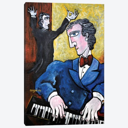 The Pianist Canvas Print #NAA104} by Nagui Achamallah Canvas Artwork