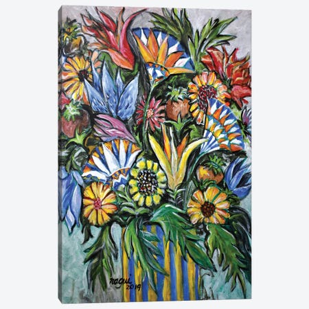 Flowers X Canvas Print #NAA109} by Nagui Achamallah Art Print