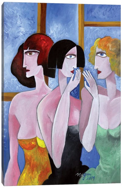 Gossip Canvas Art Print - Artists Like Picasso