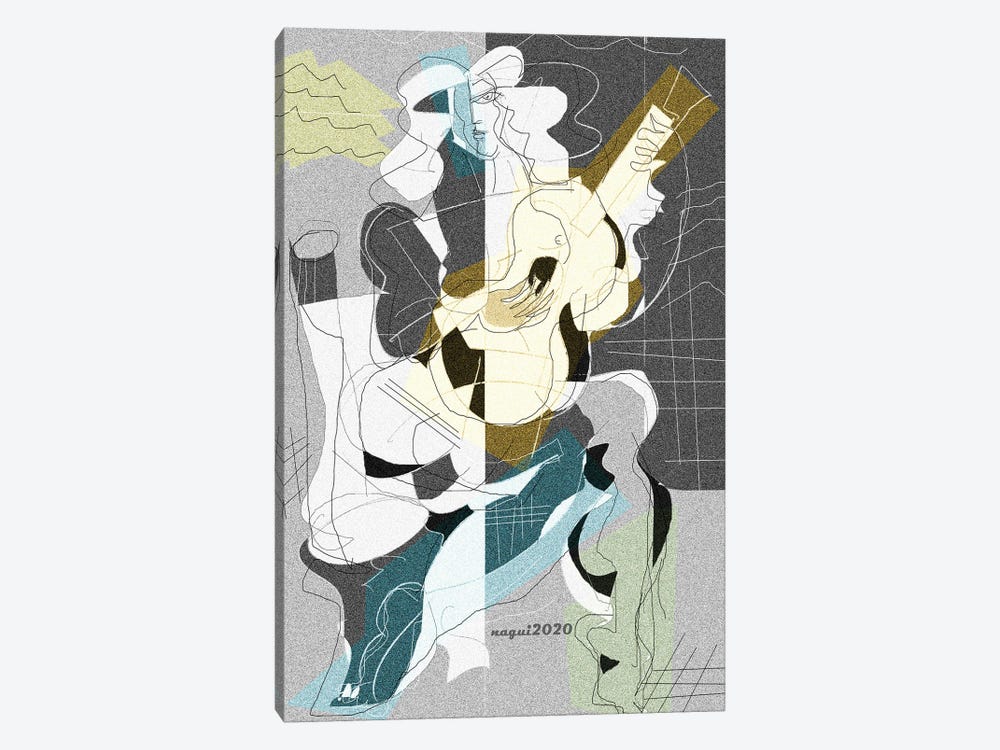 Guitar 125 by Nagui Achamallah 1-piece Art Print