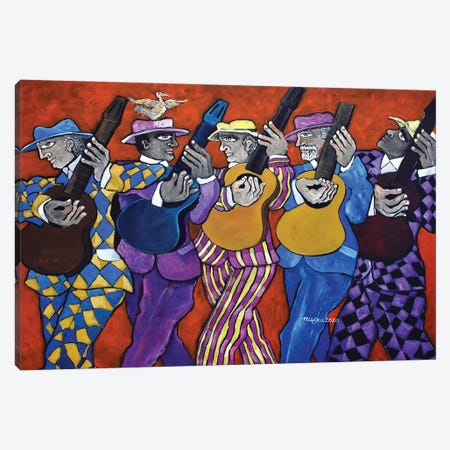 The Guitarists' March Canvas Print #NAA135} by Nagui Achamallah Canvas Print