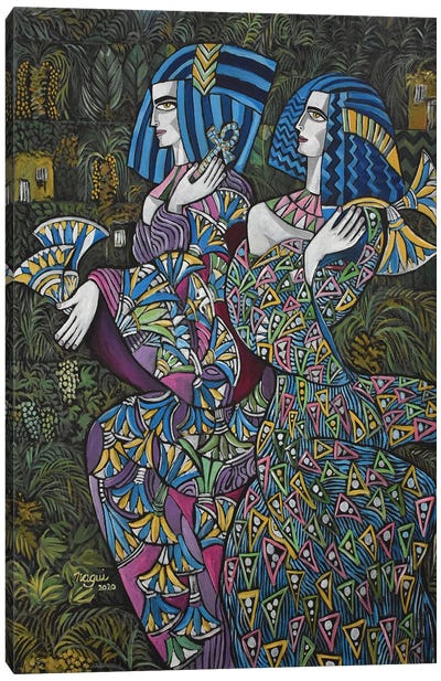 Women Of Egypt Canvas Art Print - Nagui Achamallah