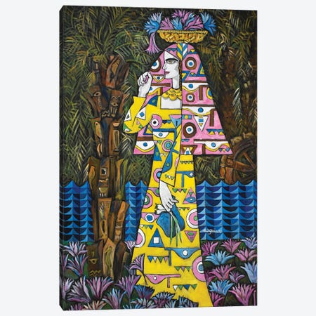 Egyptian Lotus Canvas Print #NAA139} by Nagui Achamallah Canvas Wall Art