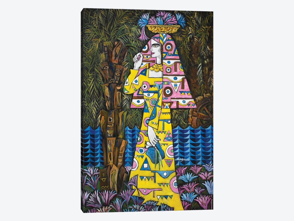Egyptian Lotus by Nagui Achamallah 1-piece Canvas Wall Art