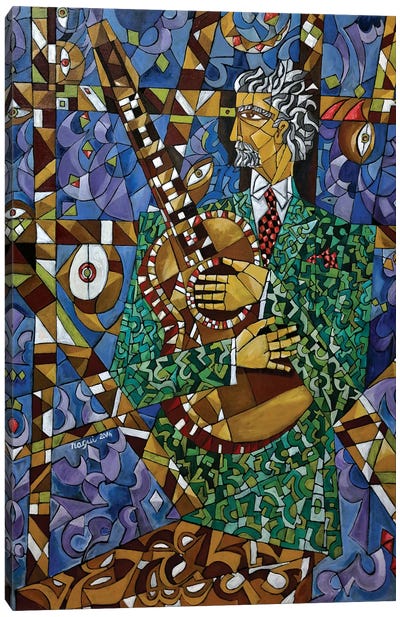 Guitarist Canvas Art Print - Nagui Achamallah