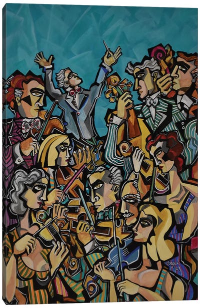 The String Section II Canvas Art Print - Artists Like Picasso