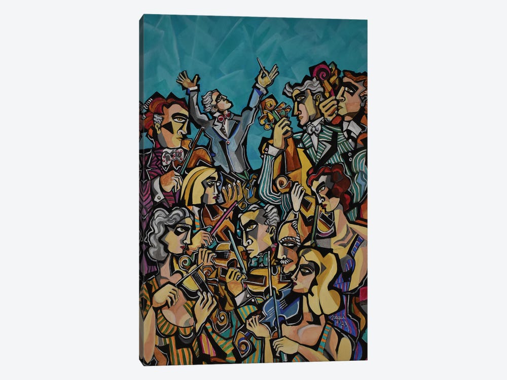 The String Section II by Nagui Achamallah 1-piece Canvas Art