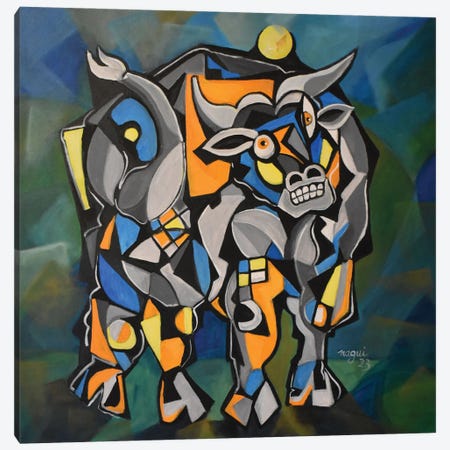 Apis The Bull 2023 Canvas Print #NAA155} by Nagui Achamallah Canvas Print