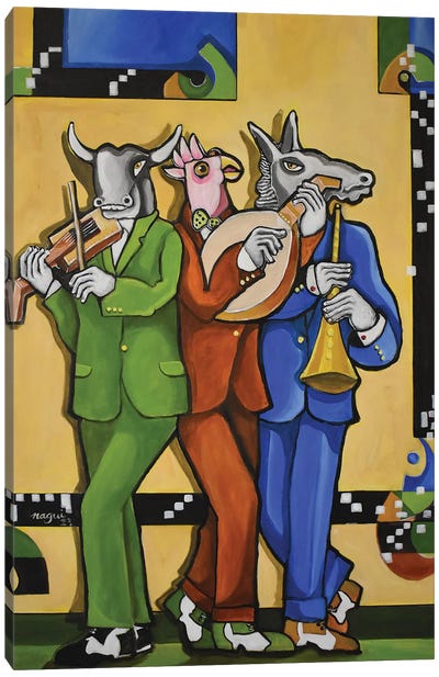 The Carnival Of The Animals Canvas Art Print - Cubism Art