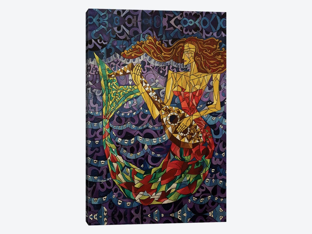 Mermaid by Nagui Achamallah 1-piece Canvas Artwork