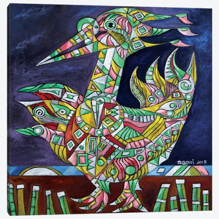 Pelican Canvas Print #NAA25} by Nagui Achamallah Canvas Print