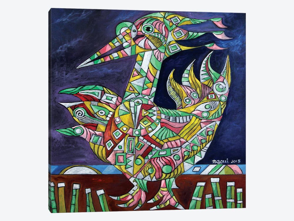 Pelican by Nagui Achamallah 1-piece Canvas Print