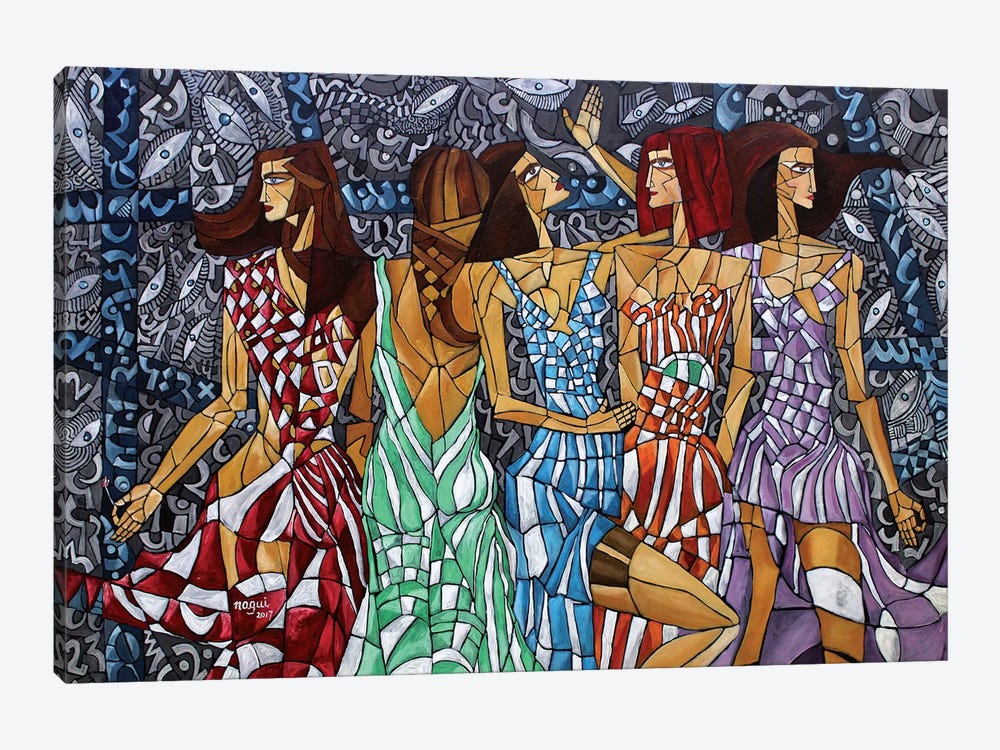 Silk by Nagui Achamallah 1-piece Canvas Art Print