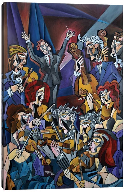 String Section Canvas Art Print