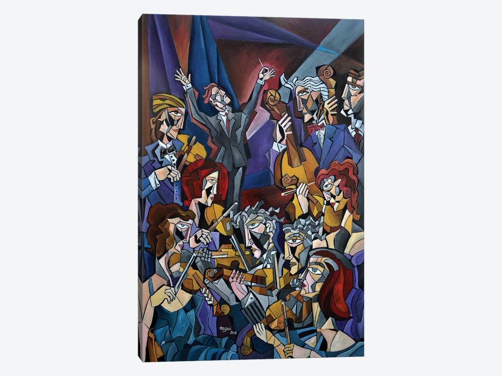 String Section by Nagui Achamallah 1-piece Canvas Print