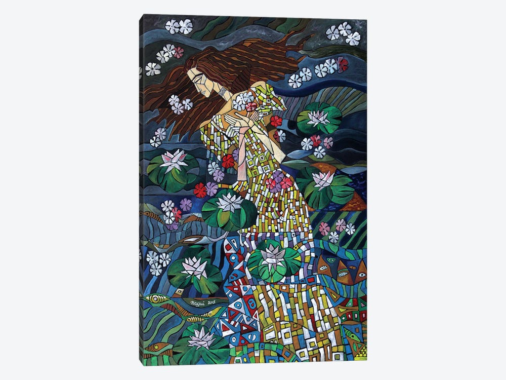 The Death Of Ophelia by Nagui Achamallah 1-piece Canvas Print
