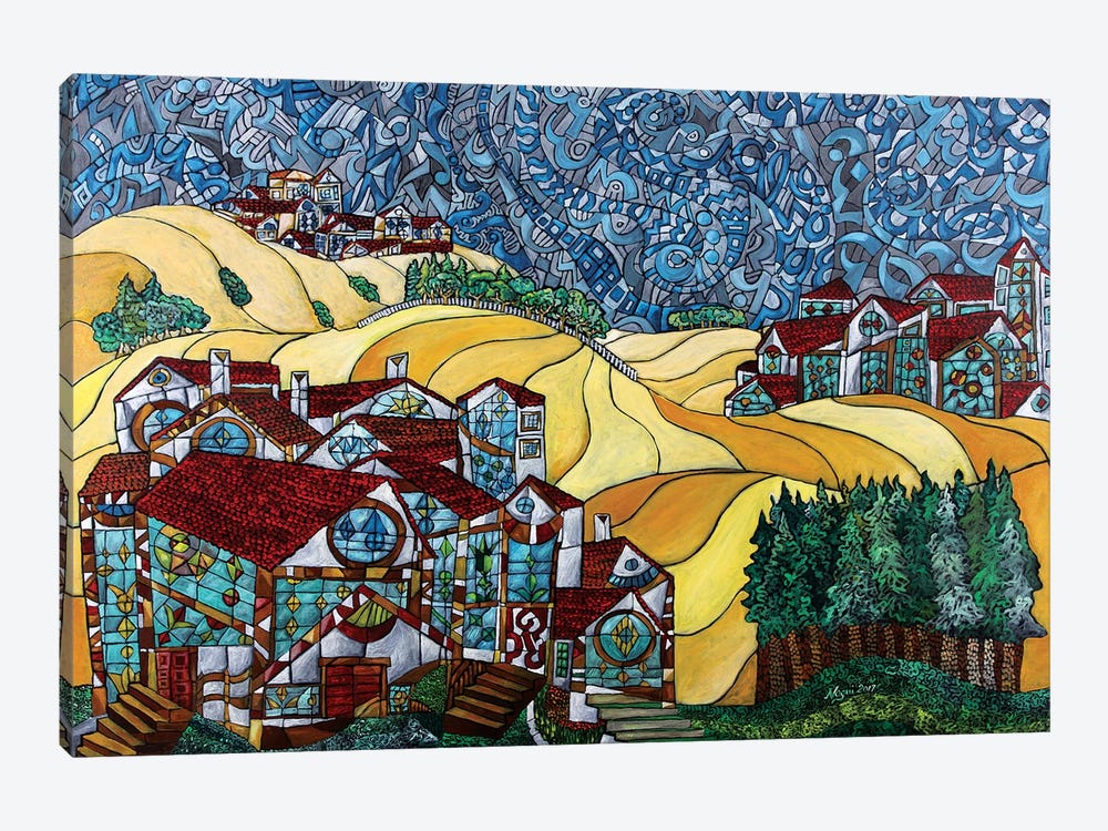 The Gold Hills Of California by Nagui Achamallah 1-piece Canvas Art