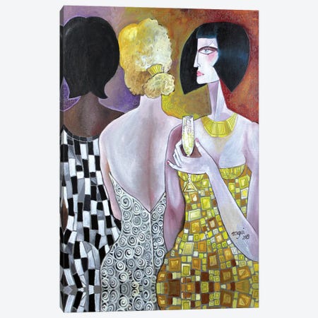 The Party Canvas Print #NAA40} by Nagui Achamallah Canvas Artwork