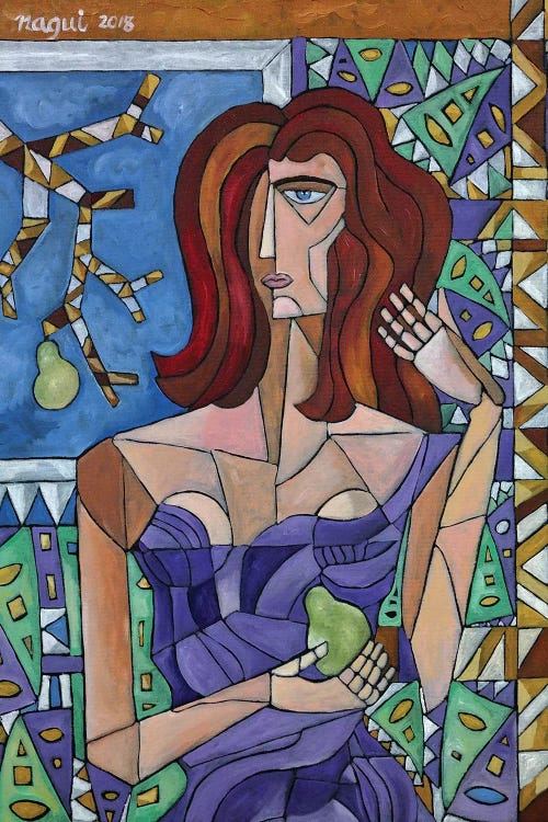 Woman With A Pear