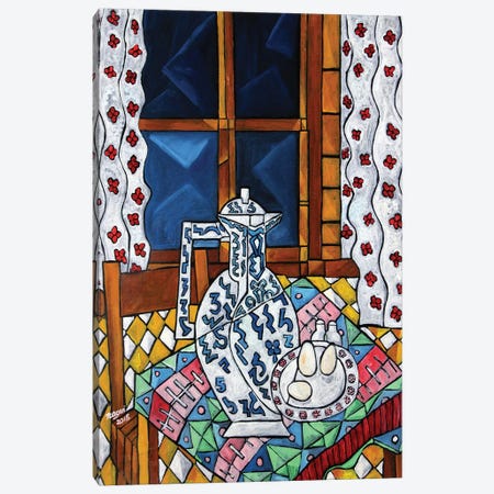 Breakfast Tablecloth Canvas Print #NAA5} by Nagui Achamallah Art Print