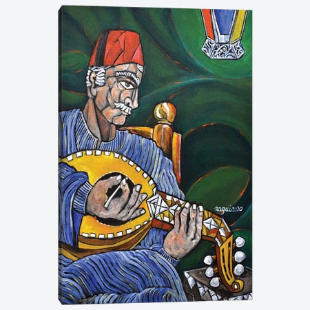Egyptian Oud 2 Canvas Print #NAA89} by Nagui Achamallah Canvas Artwork