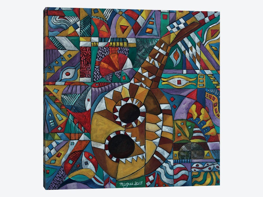 Deconstructing The Sound Of The Lute by Nagui Achamallah 1-piece Canvas Art