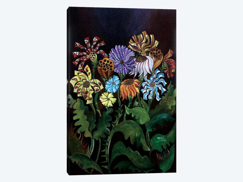 Flowers I by Nagui Achamallah 1-piece Canvas Print