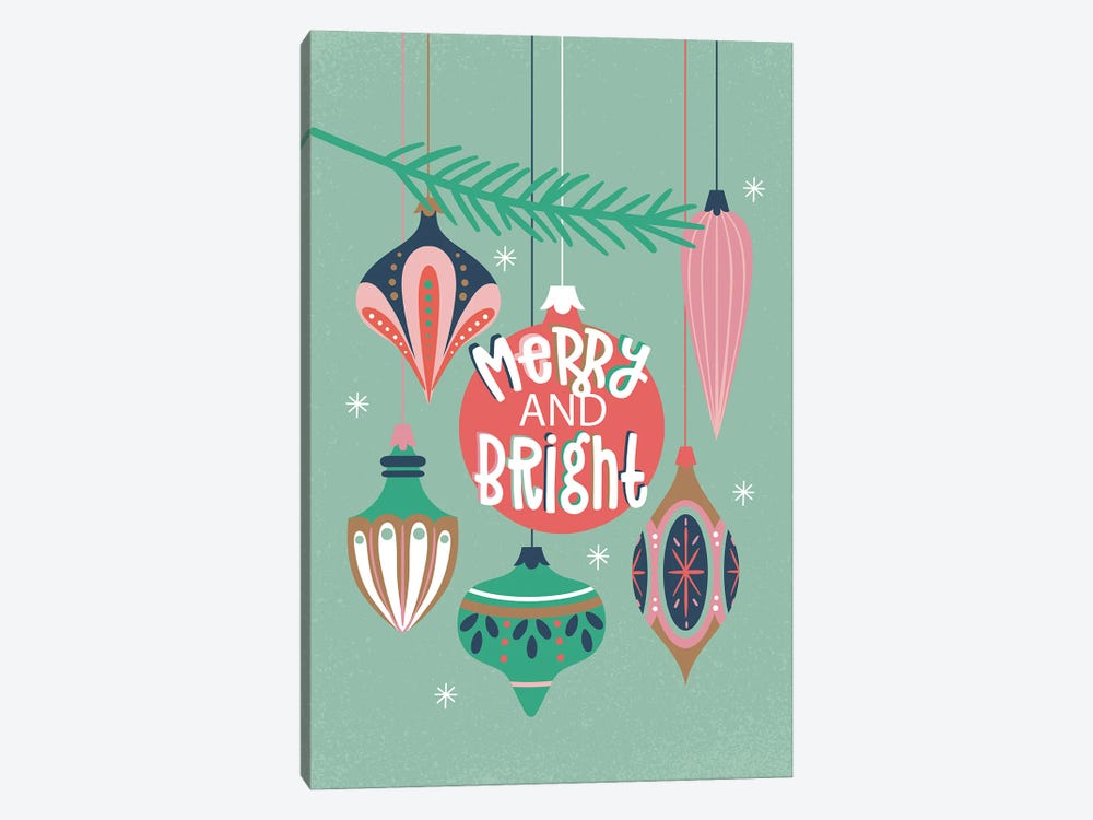 Merry and Bright by Angela Nickeas 1-piece Canvas Wall Art