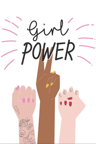 Pink Light Studio: Girl Power I by Angela Nickeas