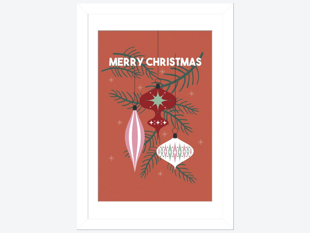 Christmas Mail Art Print by Angela Nickeas