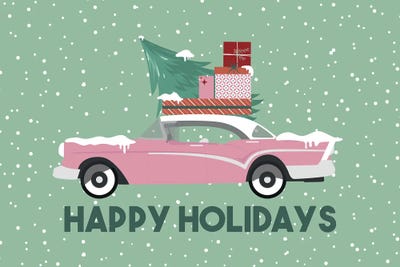 Happy Holidays by Angela Nickeas canvas print