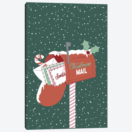 Christmas Mail Canvas Print #NAG6} by Angela Nickeas Art Print