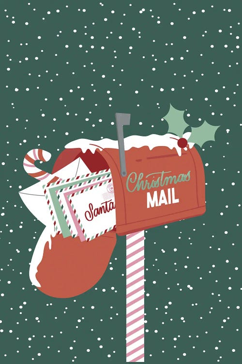 Christmas Mail by Angela Nickeas wall art